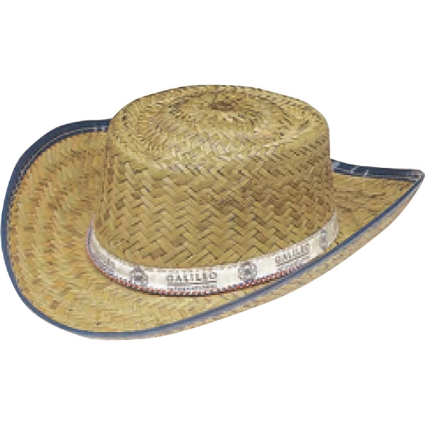 Straw Child Size Cowboy Hats, Custom Printed With Your Logo!