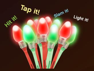 Christmas Light Bulb Pens, Custom Imprinted With Your Logo!