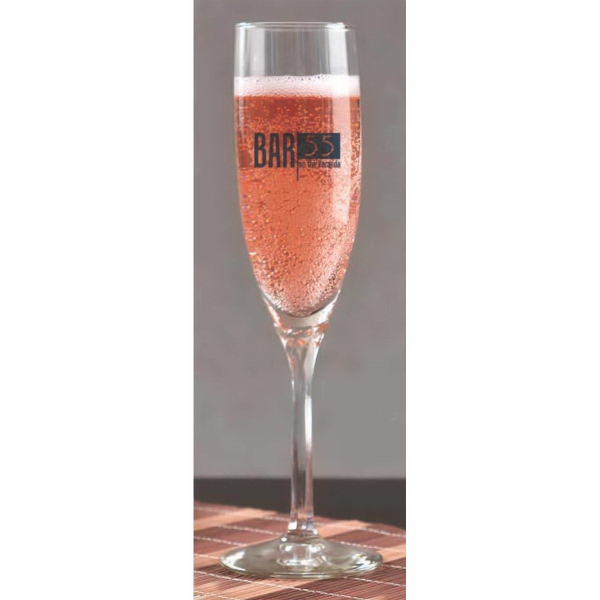 Twist Flute Wine Glasses, Custom Imprinted With Your Logo!