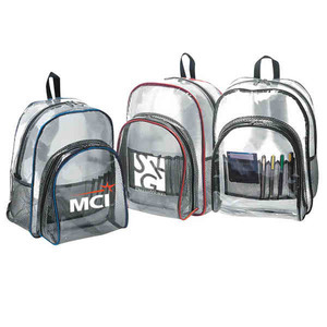 Clear Vinyl Backpacks, Custom Printed With Your Logo!