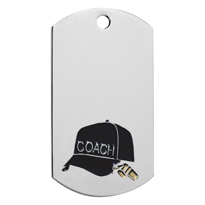 Coach Dog Tags, Custom Decorated With Your Logo!