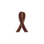 Custom Imprinted Colon Cancer Awareness Ribbon Pins