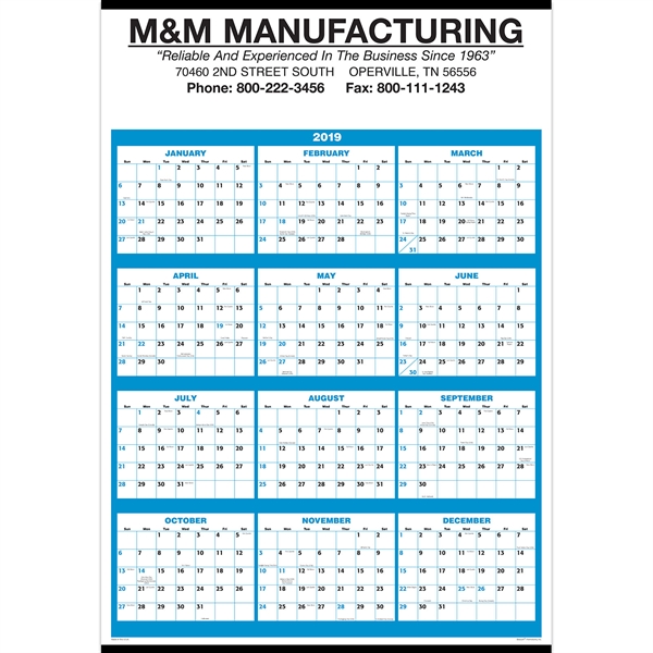 12 Month Custom Calendars, Customized With Your Logo!