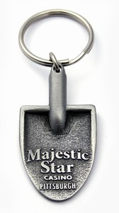 Ground Breaking Theme Key Chains, Custom Printed With Your Logo!