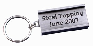 Ground Breaking Theme Key Chains, Custom Printed With Your Logo!