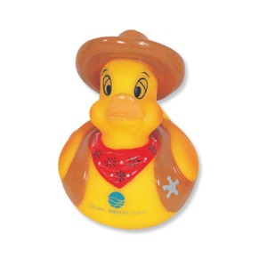 Cowboy Rubber Ducks, Custom Imprinted With Your Logo!