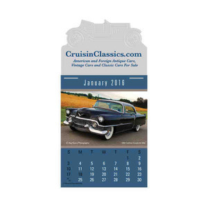Cruisin' Cars Press and Stick Calendars, Customized With Your Logo!