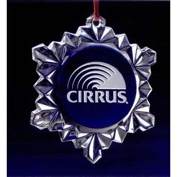 Snowflake Christmas Ornament Crystal Gifts, Custom Designed With Your Logo!