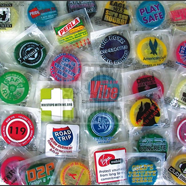 Clear Wrapper Condoms, Custom Imprinted With Your Logo!