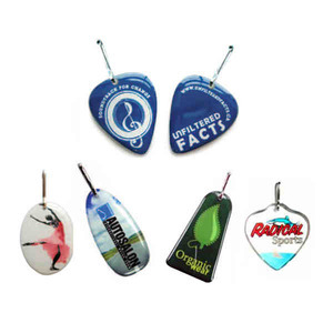 Zipper Pulls in Custom Shapes, Custom Imprinted With Your Logo!