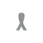 Custom Imprinted Brain Cancer Awareness Ribbon Pins