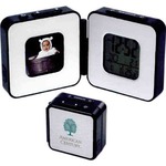Custom Imprinted Digital Photo Frame Travel Alarm Clocks