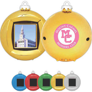 Digital Picture Frame Ornaments, Custom Imprinted With Your Logo!