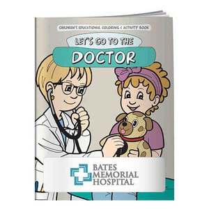 Doctors Office Themed Coloring Books, Custom Printed With Your Logo!