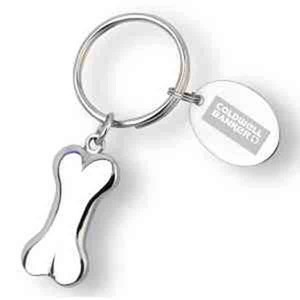 Dog Key Chain Charms, Custom Imprinted With Your Logo!