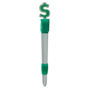 Dollar Sign Fun Pens, Custom Imprinted With Your Logo!