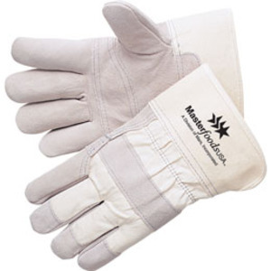 Economy Grade Cowhide Leather Palm Gloves, Custom Printed With Your Logo!