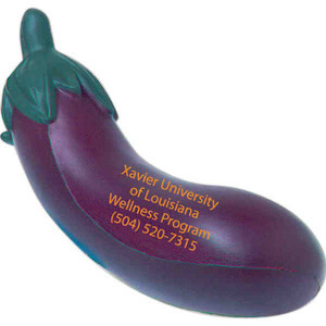Eggplant Stress Relievers, Custom Printed With Your Logo!