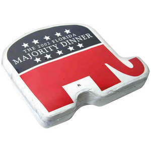 Republican Campaign Elephant Shaped T Shirts, Customized With Your Logo!