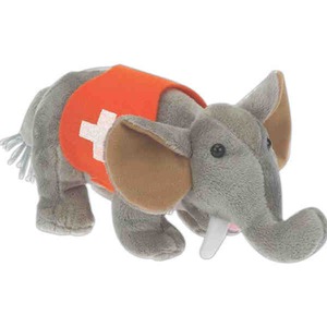 Elephant Stuffed Animal, Custom Printed With Your Logo!