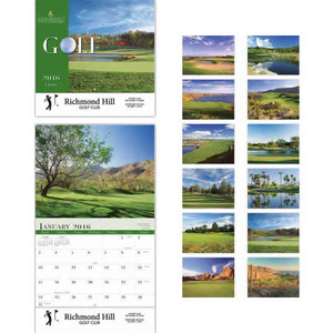 Custom Printed Executive Golf Executive Calendars