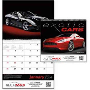 Exotic Cars Appointment Calendars, Custom Imprinted With Your Logo!