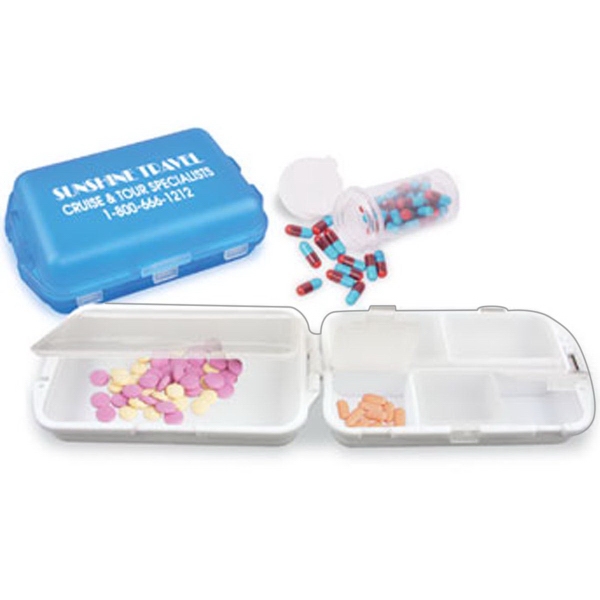 Pill Boxes with Removable Compartments, Custom Printed With Your Logo!