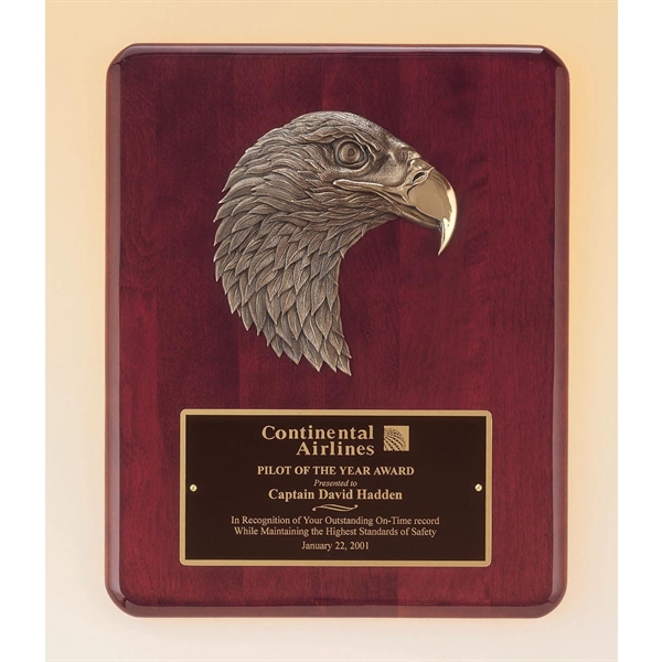 Custom Engraved Airflyte Honor Award Plaque Engraved Eagle