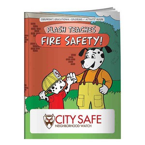 Fire Safety Themed Coloring Books, Custom Printed With Your Logo!