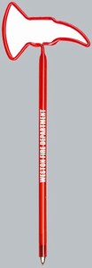 Fireman Axe Bent Shaped Pens, Custom Printed With Your Logo!