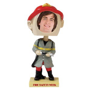 Fireman Bobble Head Picture Frames, Custom Printed With Your Logo!