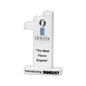 First Sign Shaped Mini Stock Shaped Promo Block Sets, Custom Decorated With Your Logo!