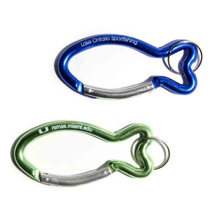 Fish Shaped Carabiners, Custom Made With Your Logo!