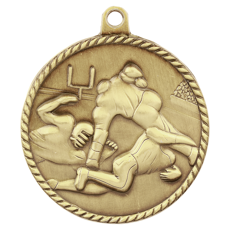 Football High Relief Medals, Customized With Your Logo!