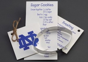 Football Stock Shaped Cookie Cutters, Personalized With Your Logo!