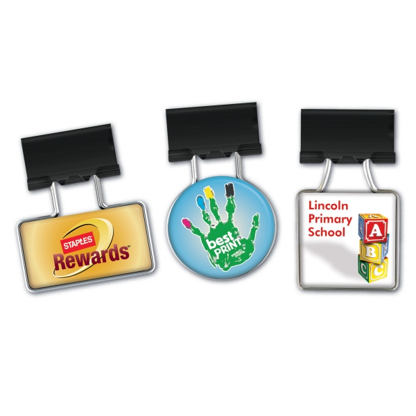 Square Binder Clips, Custom Printed With Your Logo!