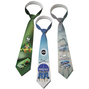 Full Color Imprint Ties, Custom Imprinted With Your Logo!