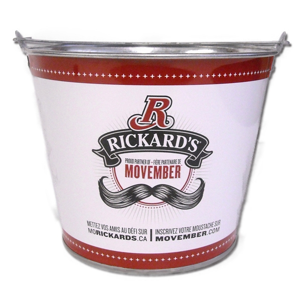 5 Quart Tin Buckets, Customized With Your Logo!