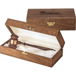Gavel And Presentation Sets, Custom Decorated With Your Logo!