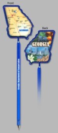 Georgia Shaped Pens, Custom Printed With Your Logo!