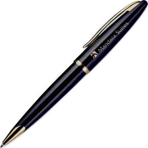 Gold Plated Trim Waterman Pens, Custom Printed With Your Logo!