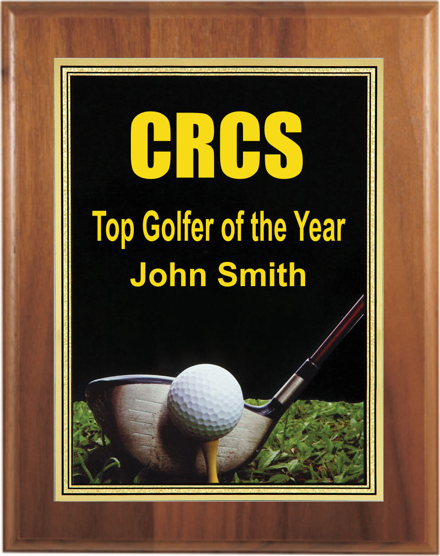 Golf Photo Sport Plaques, Personalized With Your Logo!