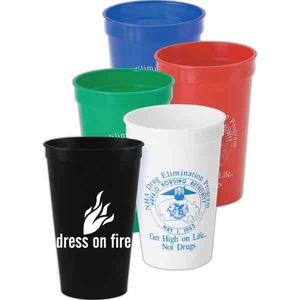 Green Color Stadium Cups, Custom Designed With Your Logo!
