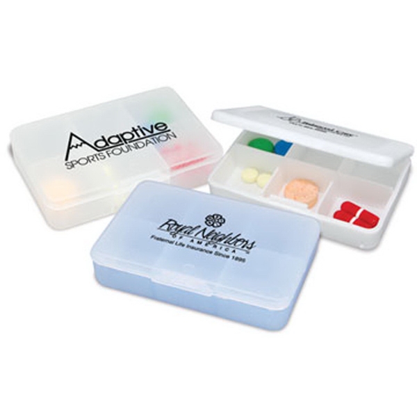 Tablet Tote Pill Boxes, Custom Printed With Your Logo!