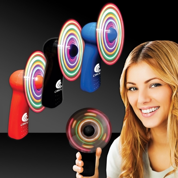 Multi Colored Lighted Spinning Fans, Personalized With Your Logo!
