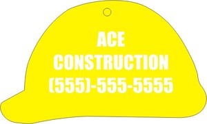 Hard Hat Shaped Air Fresheners, Custom Printed With Your Logo!