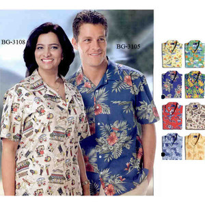 Hawaiian Tropical Camp Shirts, Customized With Your Logo!