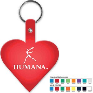 Heart Shaped Key Tags, Custom Printed With Your Logo!