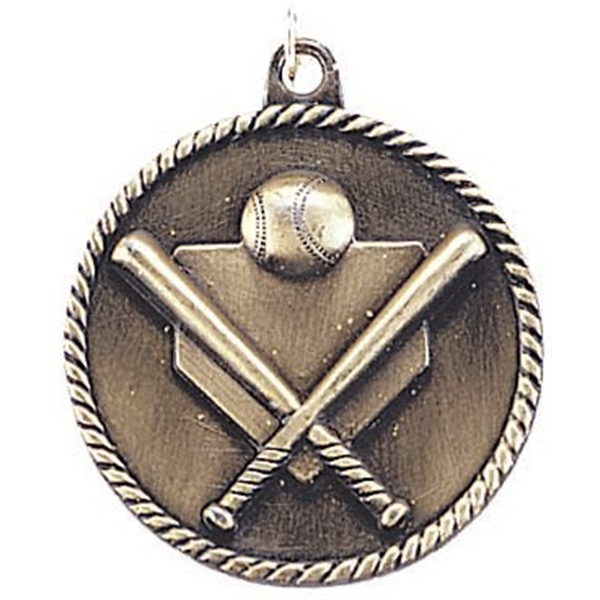 Softball High Relief Medals, Customized With Your Logo!