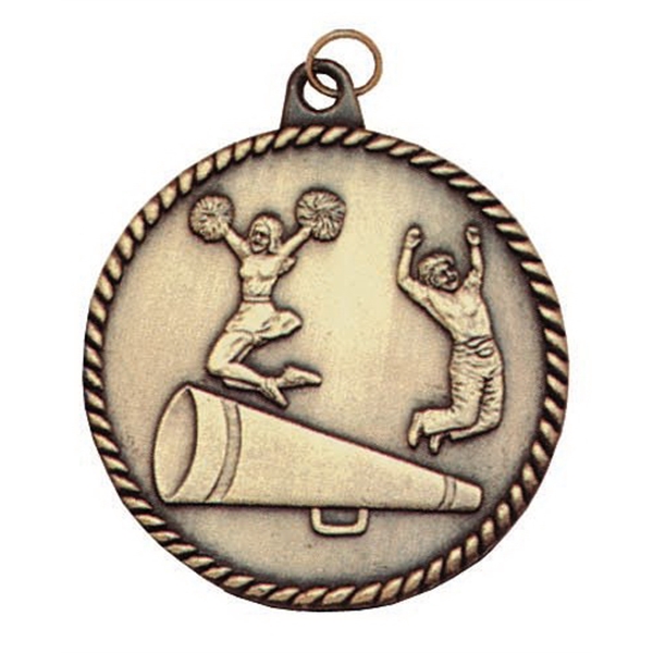 Cheerleading High Relief Medals, Customized With Your Logo!
